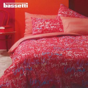 Copripiumino Matrimoniale bassetti words r1 ambientato