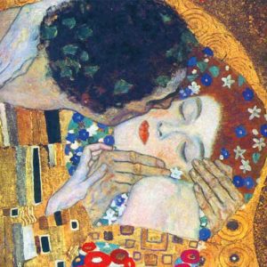 Lenzuola matrimoniali klimt il bacio particolare