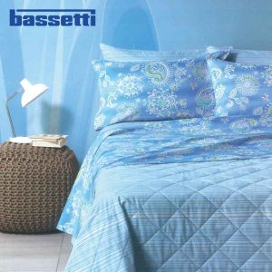 Lenzuola matrimoniali bassetti mix bandana b1 ambientato