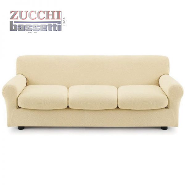 copridivano zapping bassetti tre posti colore beige