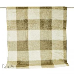 Coperta singola chester beige distesa