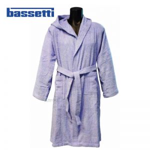 Accappatoio bassetti time colore lilla