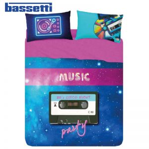 Lenzuola matrimoniali bassetti #musicparty ambientate
