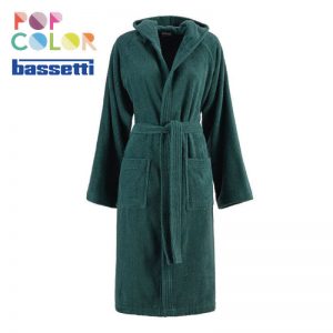 Accappatoio bassetti pop color colore bosco ambientato logo