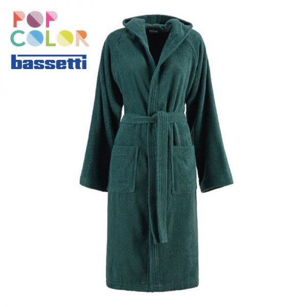Accappatoio bassetti pop color colore bosco ambientato logo