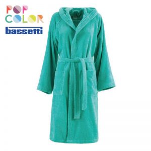 Accappatoio pop color bassetti colore giada ambientato