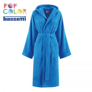 Accappatoio bassetti pop color colore oceano ambientato logo