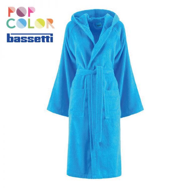 Accappatoio bassetti pop color turchese ambientato