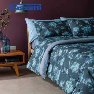 Lenzuola matrimoniali bassetti flo pix t1 ambientato