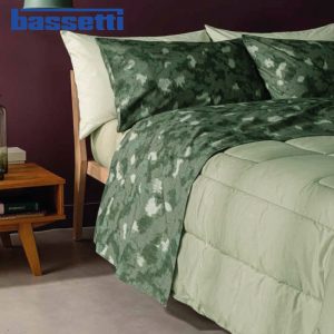 Lenzuola matrimoniali bassetti mimetic v1 ambientato