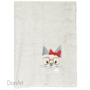 Plaid gatto con occhiali