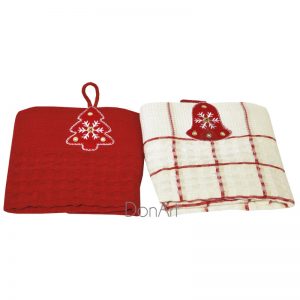 Set regalo scatola lanterna con strofinacci