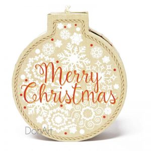 Scatola regalo palla di natale