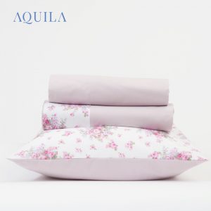 Lenzuola matrimoniali mazzolino rosa