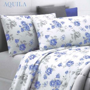 Lenzuola matrimoniali victoria blu ambientato