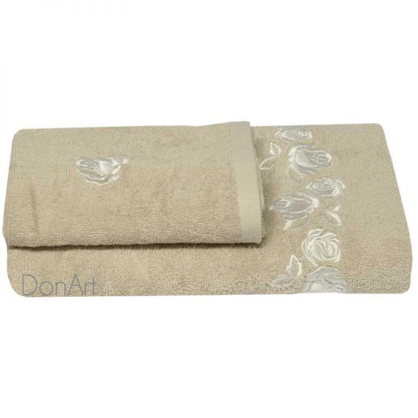 Set Asciugamani Bagno Rosaly Viso più Ospite - immagine 2