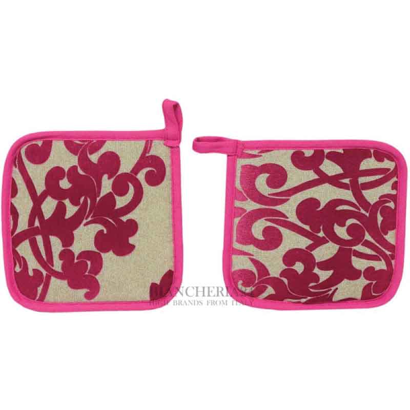 Coppia Presine da Cucina Grecale Fucsia