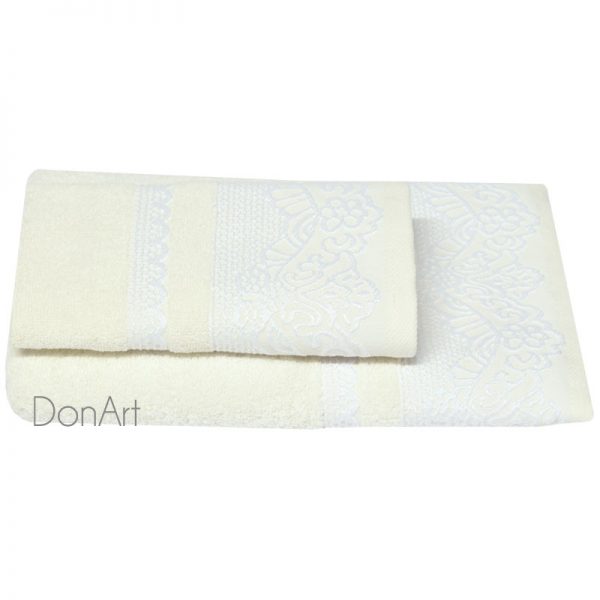 Set Asciugamani Bagno Cotton Joy Calais Viso più Ospite colori assortiti - immagine 2