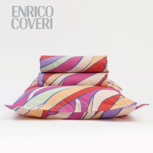 Lenzuola matrimoniali enrico coveri brunilde rosso