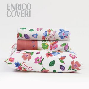 Lenzuola matrimoniali enrico coveri tilde rosa