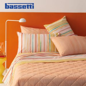 Lenzuola matrimoniali flowing linws y1 bassetti ambientate