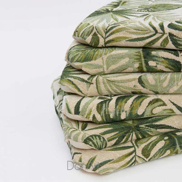 Set sei cuscini sedie cucina amazzonia verde