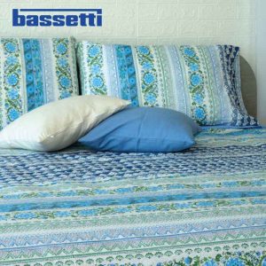 Lenzuola bassetti flowers blue particolare