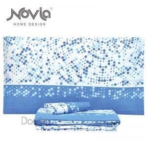Lenzuola matrimoniali novia pipper azzurro