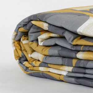 Quilt matrimoniale gilda ocra particolare