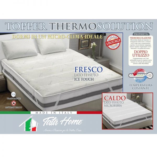 Topper matrimoniale thermosolution ambientato