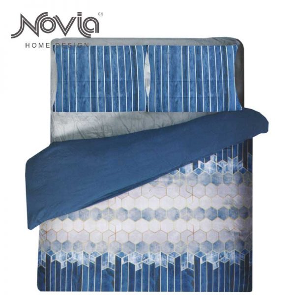 Copripiumino matrimoniale novia beatrix c214 ambientato