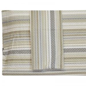 Lenzuola in flanella matrimoniali stripes federe