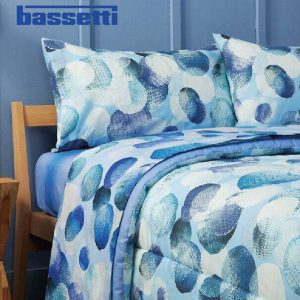Lenzuola Matrimoniali bassetti stry dot celeste ambientate