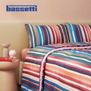 Lenzuola piazza e mezza bassetti hide and seek mattone ambientate
