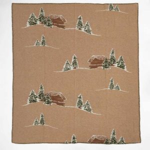 Plaid lana cotta chalet disegno
