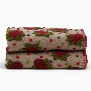 Plaid lana cotta rose tortora