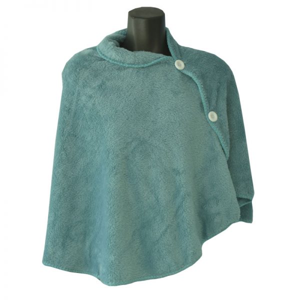 Poncho in pile polvere