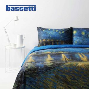 Copripiumino matrimoniale bassetti notte stellata ambientato