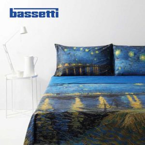 Lenzuola matrimoniali bassetti notte stellata