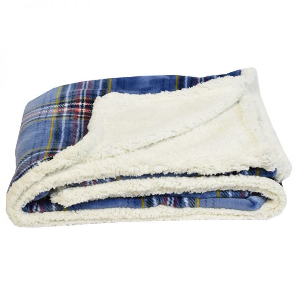 Plaid kilt blu