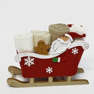Slitta babbo natale con lavette
