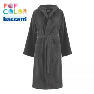 Accappatoio bassetti pop color grigio g6 ambientato