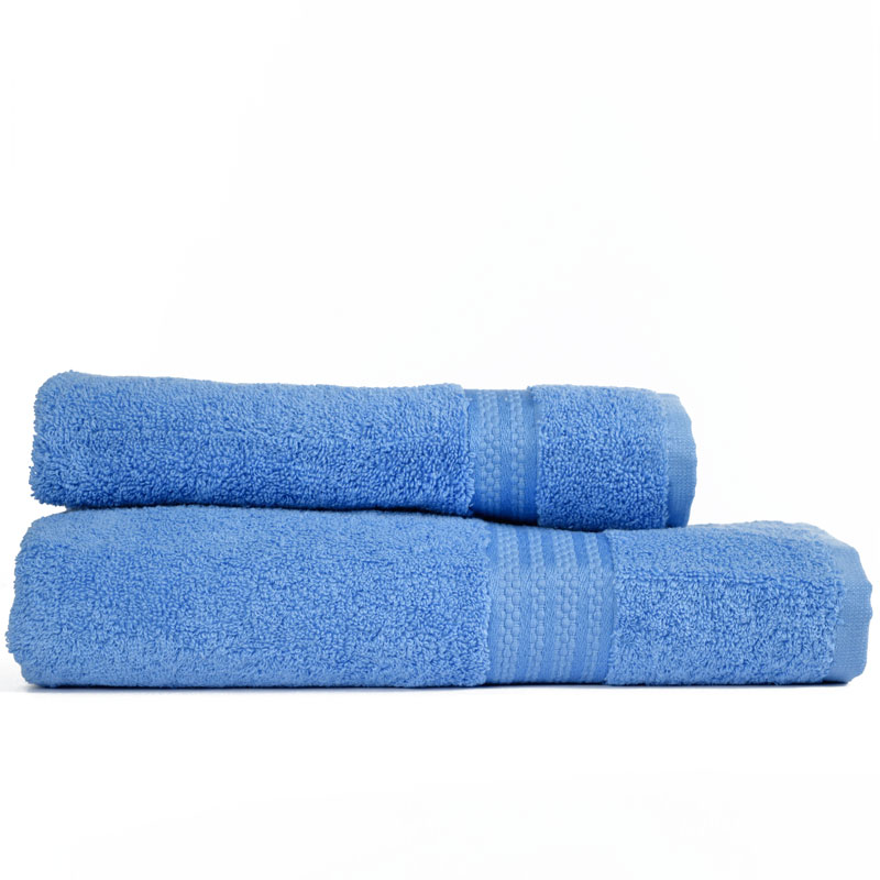 Coppia asciugamani azzurro 107