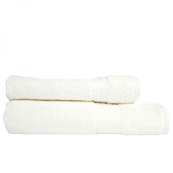 Coppia asciugamani bianco 100