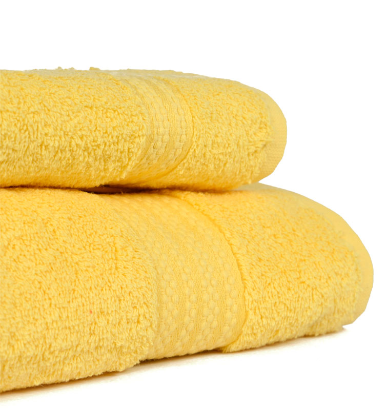 Coppia asciugamani giallo 113 particolare