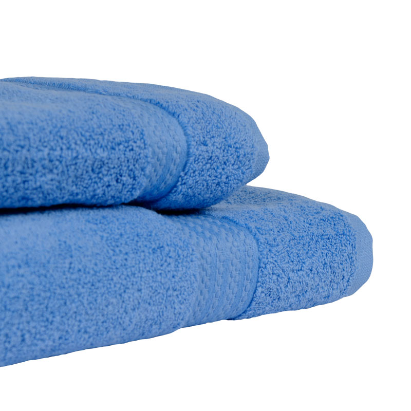 Coppia asciugamani azzurro 107 particolare