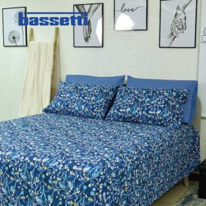Lenzuola matrimoniali bassetti veronica b1 ambientato