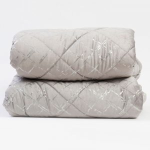 Trapunta matrimoniale velvet encanto grigio