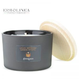 Candela profumata 100% soia legni imperiali