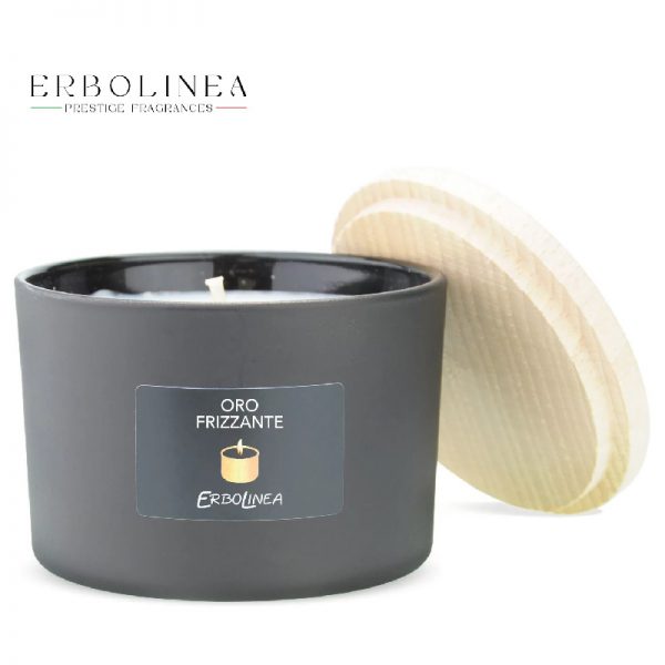 Candela profumata 100% soia oro frizzante